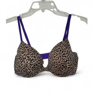 PINK Victoria's Secret Leopard Print Bra 34C